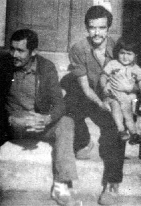Mario Lagos con su hijo Pablo y su hermano Antonio