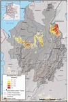 Densidad de cultivos de coca en la regin Central, 2016