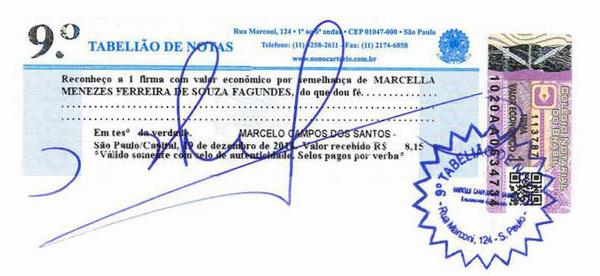 Menezes' signature certf