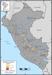 Densidad de cultivos de coca en Per