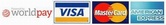 Mastercard, Visa Credit, Visa Debit, Laser and American Express cards accepted