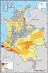 Indice de amenaza municipal por presencia de cultivos de coca, 2016