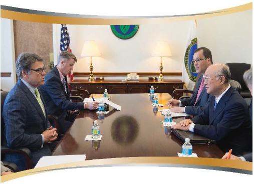 Secretary Perry and Yukiya Amano