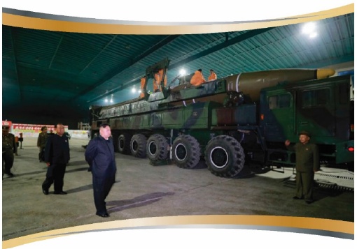 Kim Jong-un inspecting the Hwasong-14 ICBM