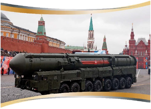Russian SS-27 Mod 2 ICBM on parade in Moscow