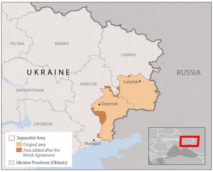 Figure 2. Separatist s Areas in Ukraine