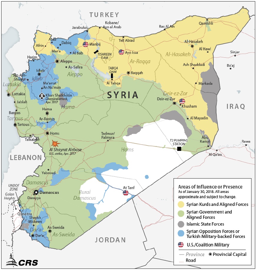 Syria Areas of Influence